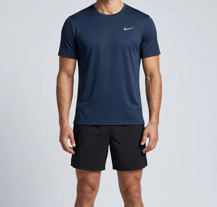 Dry Fits Dark Navy Blue T-Shirt